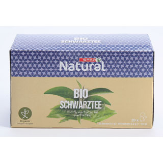 SPAR Natural Bio Schwarztee 20 Beutel