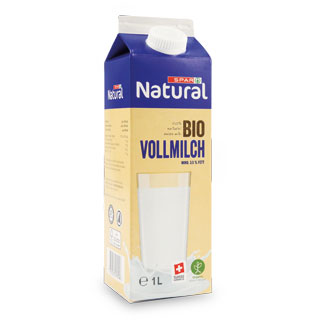 SPAR Natural Bio Vollmilch pasteurisiert 1 Liter