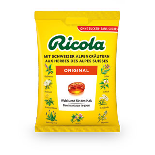Ricola Bonbons Kräuter ohne Zucker 125 g