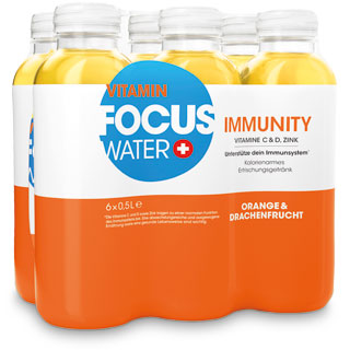 Focuswater Immunity Orange 6 x 5 dl