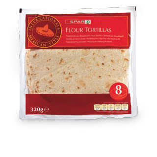 SPAR Flour Tortillas 8 Stück, 320 g