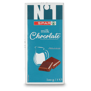 SPAR NO.1 Schokolade Milch 100 g