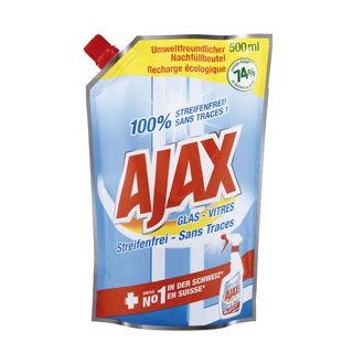 Ajax Glasreiniger Streifenfrei Nachfüller 500 ml