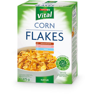 SPAR Vital Cornflakes ohne Zucker 375 g